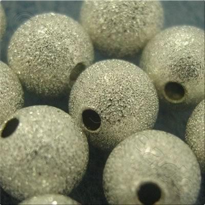 Stardust Beads - Silver - 6mm 10 pcs