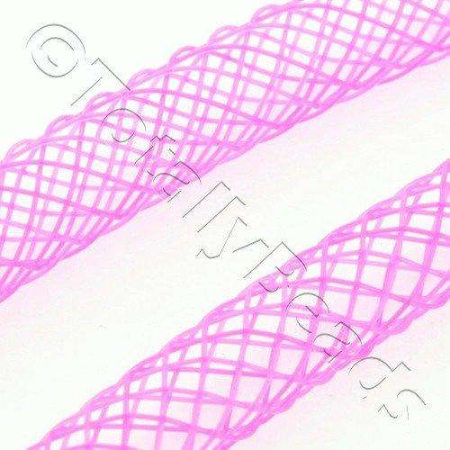 Nylon Mesh Tubing 4mm Fuschia - 4m pack