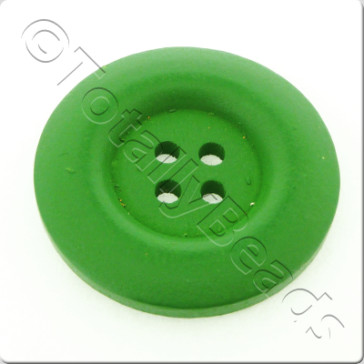 Wooden Button 30mm - Green