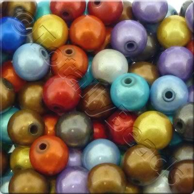 Miracle Beads - 10mm Round Mixed Colour 40pcs