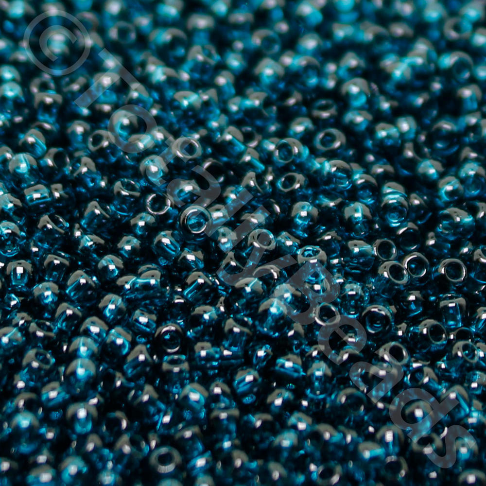Toho Size 11 Seed Beads 10g - Trans Capri Blue