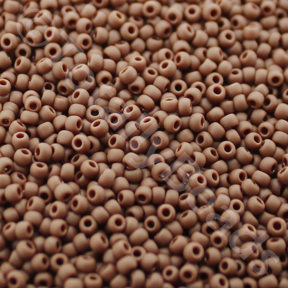 Toho Size 11 Seed Beads 10g - Opaque Frost OxBlood