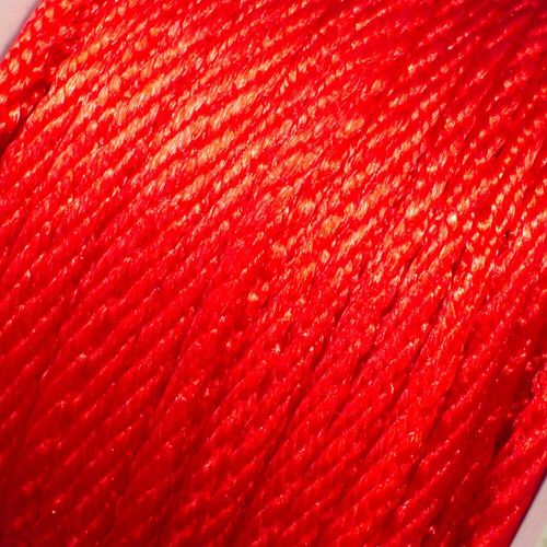 Braided Rattail Cord 2mm 5 metres   Red for jewellery making