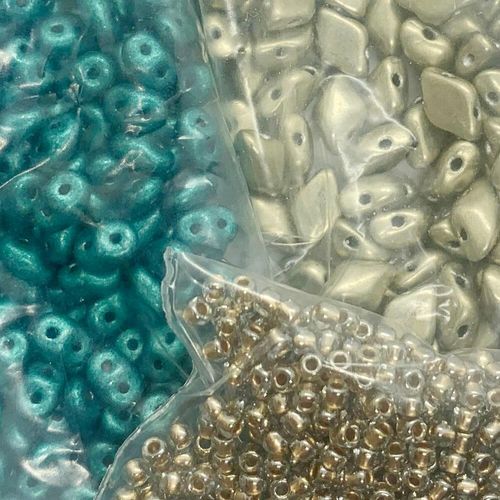 BC 2023 WK 35: Moray Jewellery Set   Gold & Teal for jewellery making