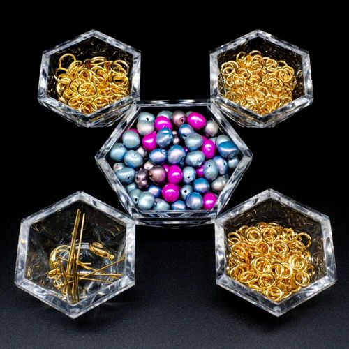 BC 2023 WK 36: Butterfly Weave   Champagne 7mm for jewellery making
