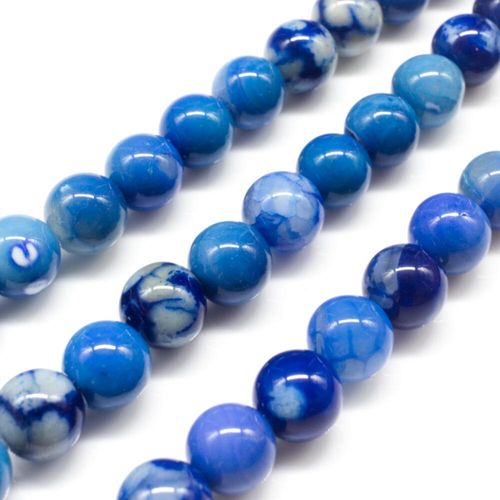 8mm resin druzy bead round 8mm dark blue 15" inch — sparkling cabochon-style stone ideal for jewelry making, pendants, and craft designs