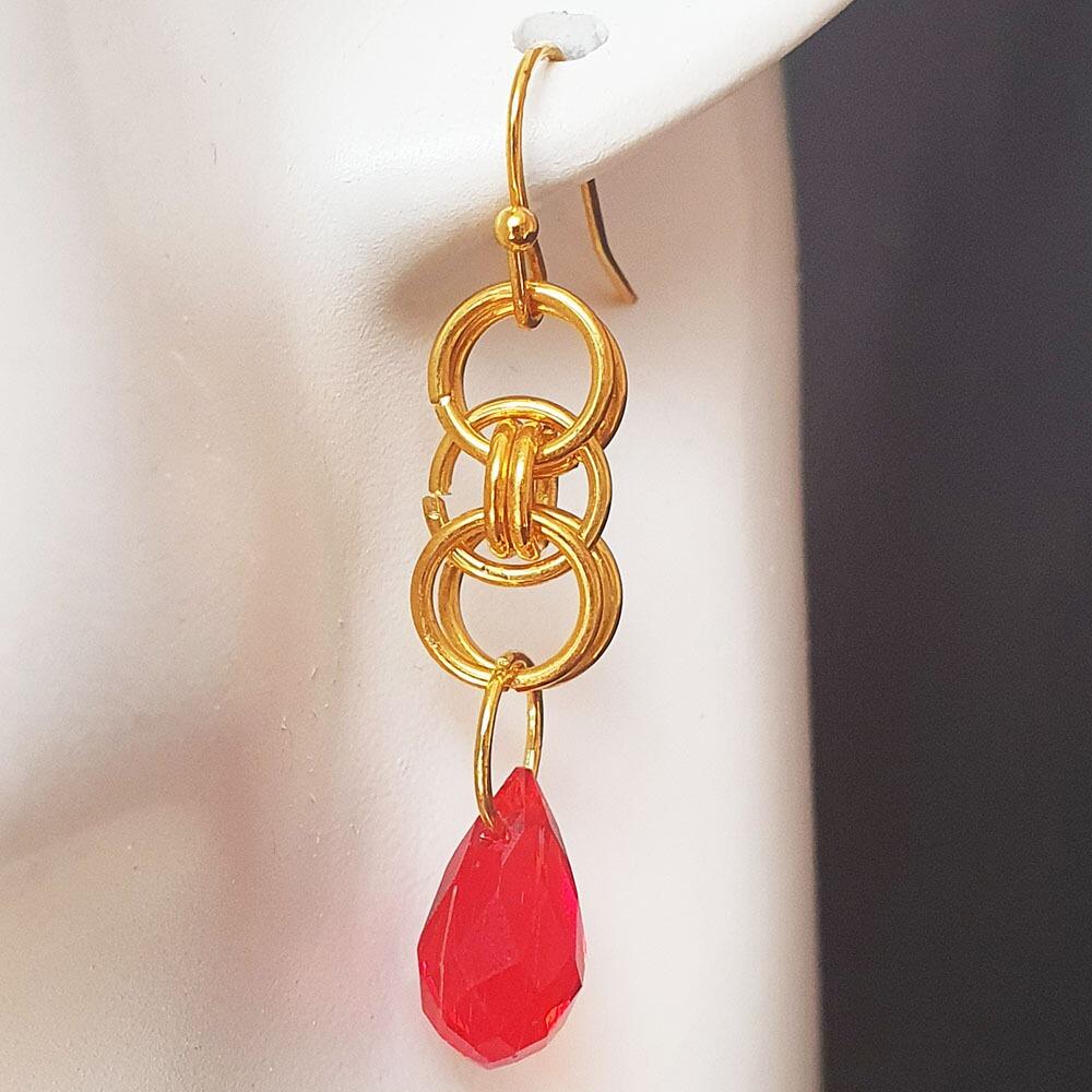 Keelie Crystal Drop Earrings 6 Pairs Mixed gold earring making kit — DIY set with beads and instructions for creating handmade jewelry