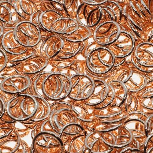 Jump Rings 7x1mm 100pcs   Rose Gold for jewellery making