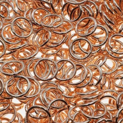 Jump Rings 7x1mm 100pcs   Rose Gold for jewellery making
