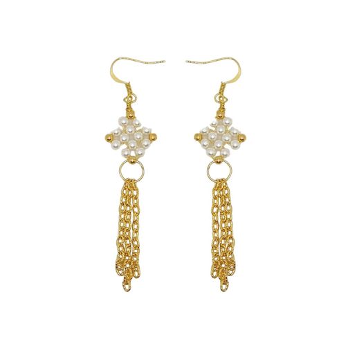 Matilda Pearl Earrings 4 Pair buttermilk earring making kit — DIY set with beads and instructions for creating handmade jewelry