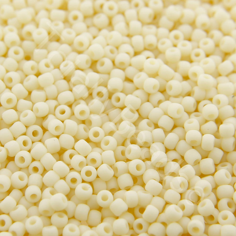 Toho Size 11 Seed Beads 10g - Opaque Frost Lt Beige