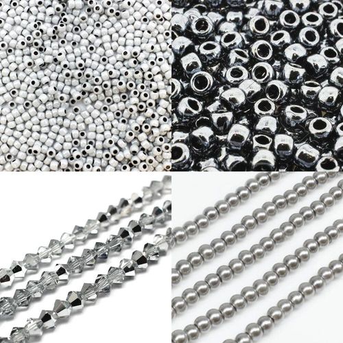 BC24 WK27 Double Mod Raw Bracelet   Half Silver 4mm for jewellery making