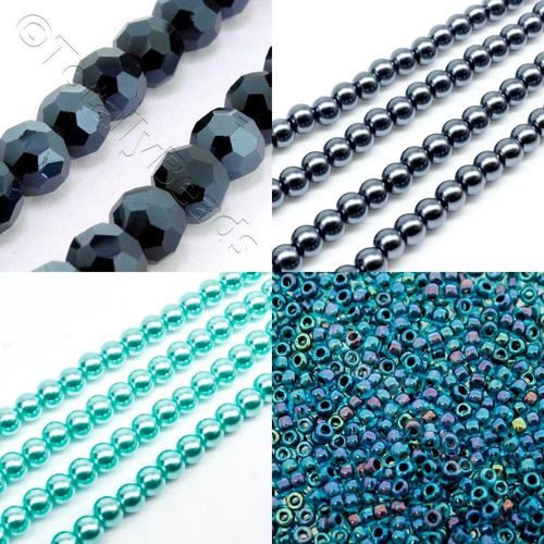 BC24 WK33 Bracelet   Hematite 6mm for jewellery making