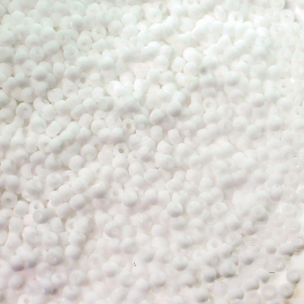 Toho Size 11 Seed Beads 10g - Opaque Frost White
