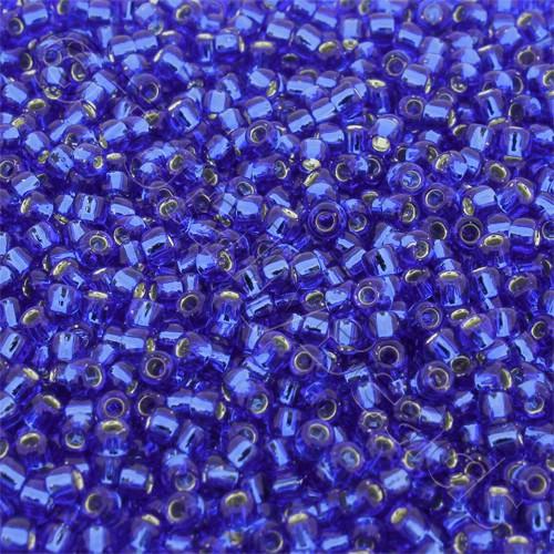 Toho Size 8 Seed Beads 10g - Silver Lined Sapphire