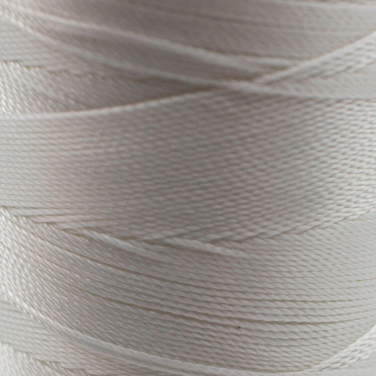 Micro Macrame Cord 6ply 0.2mm 9 metres   White for jewellery making