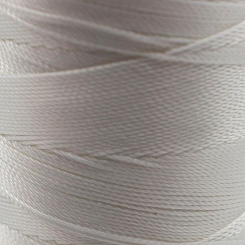 Micro Macrame Cord 6ply 0.2mm 9 metres   White for jewellery making
