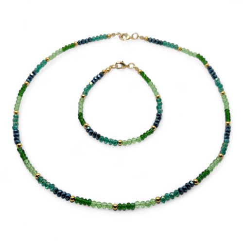 Danniella Crystal Rainbow Jewellery 3 Sets garden jewelry making kit — DIY set with beads and instructions for creating handmade jewelry