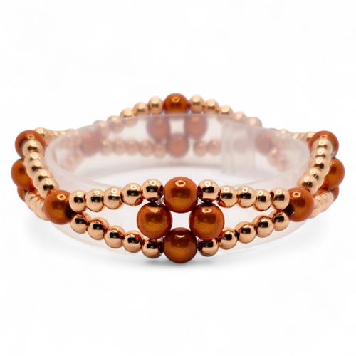 Marilyn Miracle Bracelet Makes 3 orange bracelet making kit — DIY set with beads and instructions for creating handmade jewelry