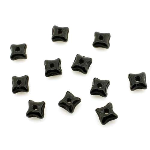 Czech Pinch Square 5mm - Jet Black 70pcs