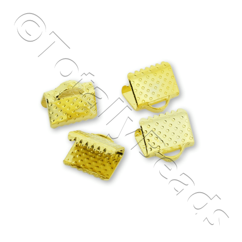 Crimp Connector 8mm - Gold Plated 20pcs