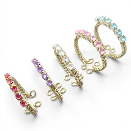 Cup Chain Wire Rings Makes 5   Silver 1mm for jewellery making