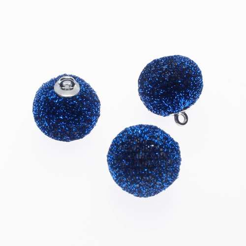 Sparkle Orb Charms - Dark Blue 2pcs
