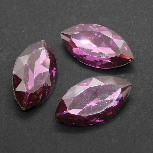 32mm resin Rivoli stone amethyst — faceted round crystal-style cabochon ideal for jewelry making, settings, and crafts