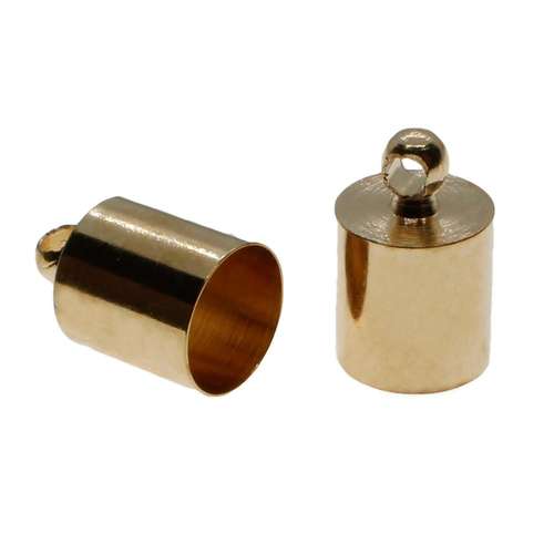 Bead Cap with Loop 7x11mm 8pcs Rose Gold