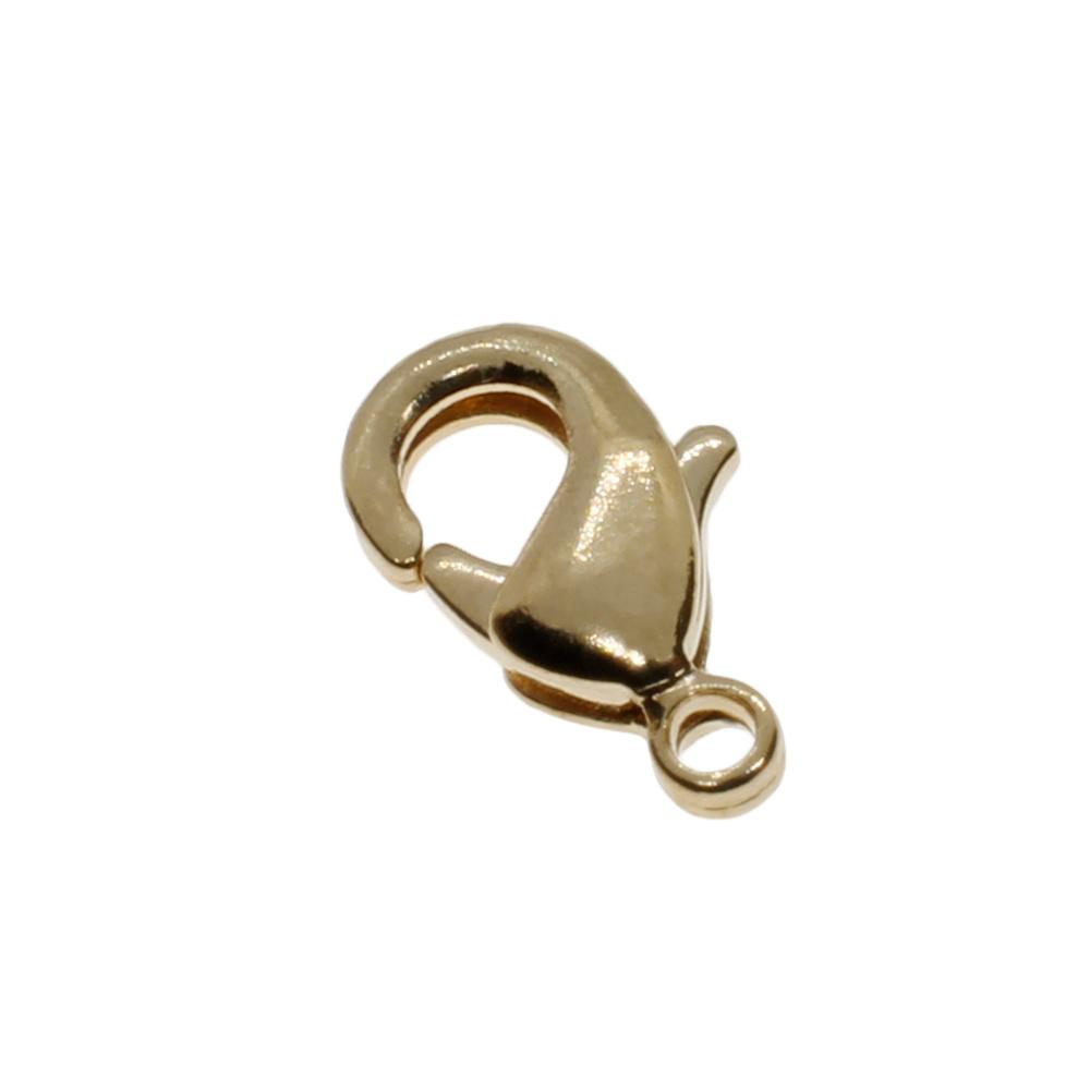 Lobster Clasp 10mm 15pcs - Champagne Gold