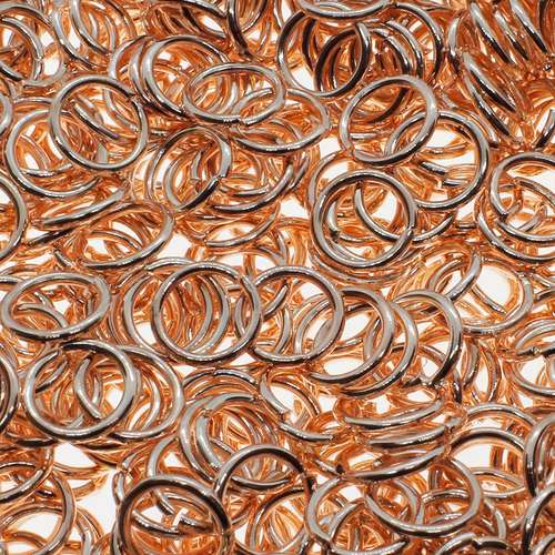 Jump Rings 8x1mm 100pcs - Rose Gold