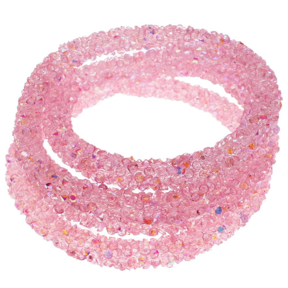 Diamond Tube Resin - Pink AB 70 cm