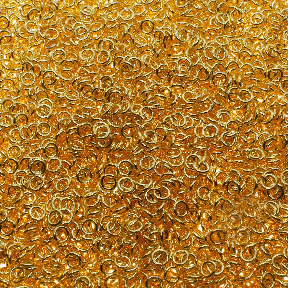 Jump Rings 3x0.6mm 500pcs - Gold Plated