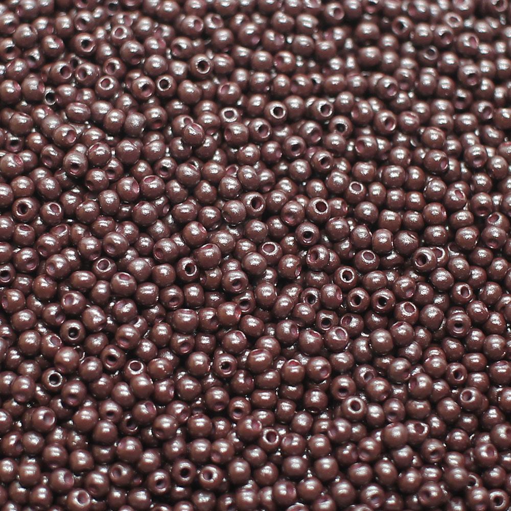 FGB Seed Beads Size 12 Opaque Chocolate - 50g