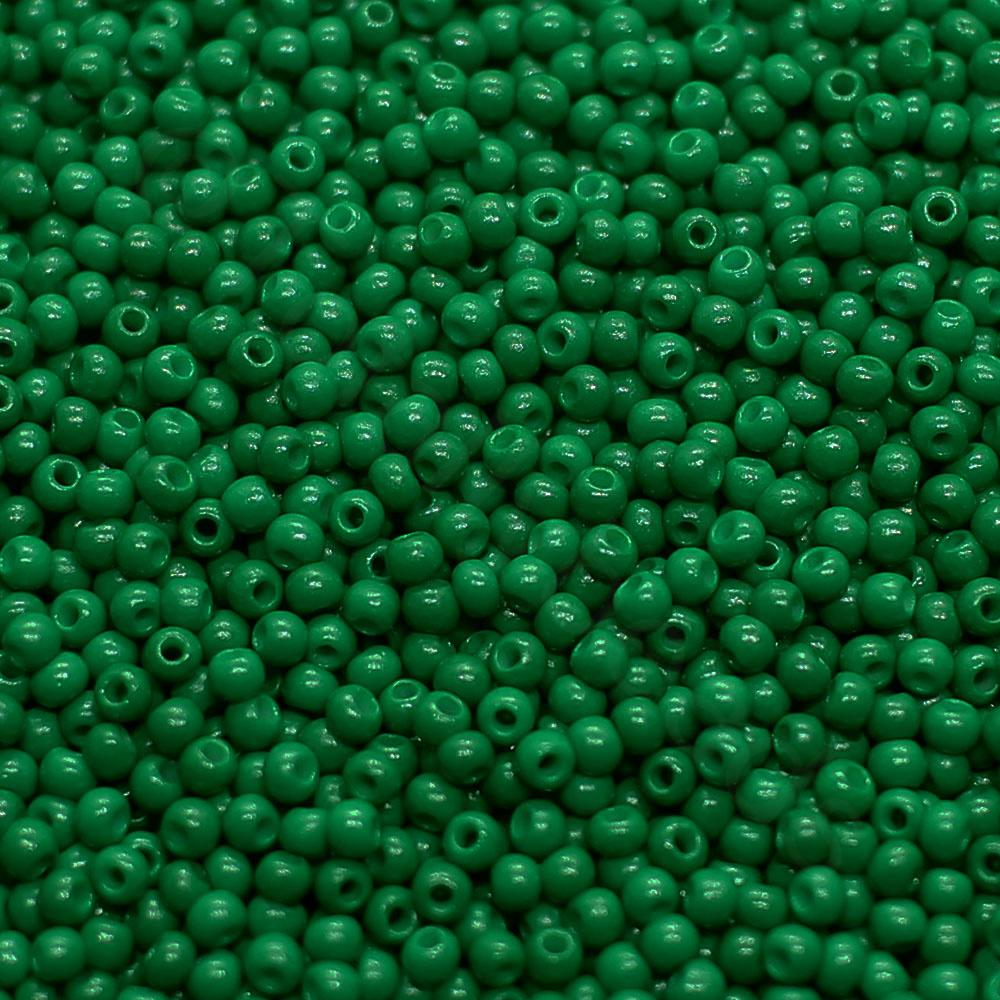 FGB Seed Beads Size 12 Opaque Forrest Green - 50g