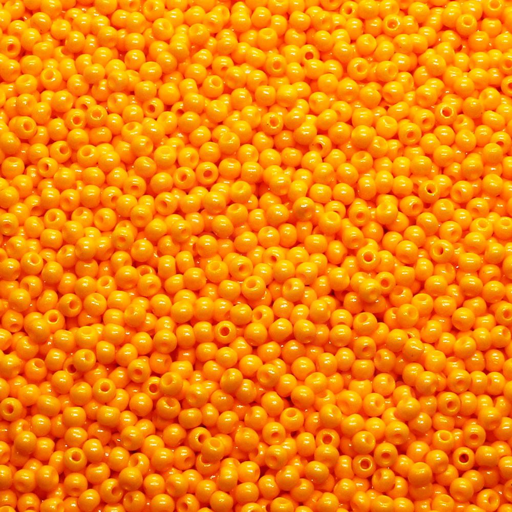 FGB Seed Beads Size 12 Opaque Orange - 50g