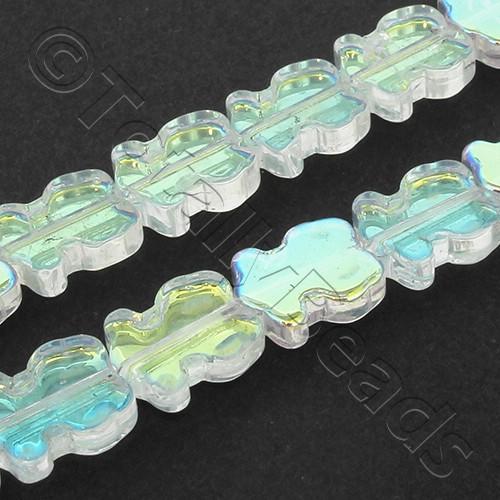 Glass Tulip Beads - Clear AB