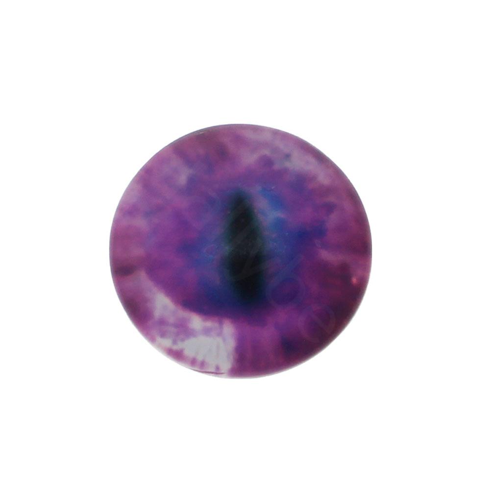 Glass Cabochon 20mm - Dragon Eye Purple Colour