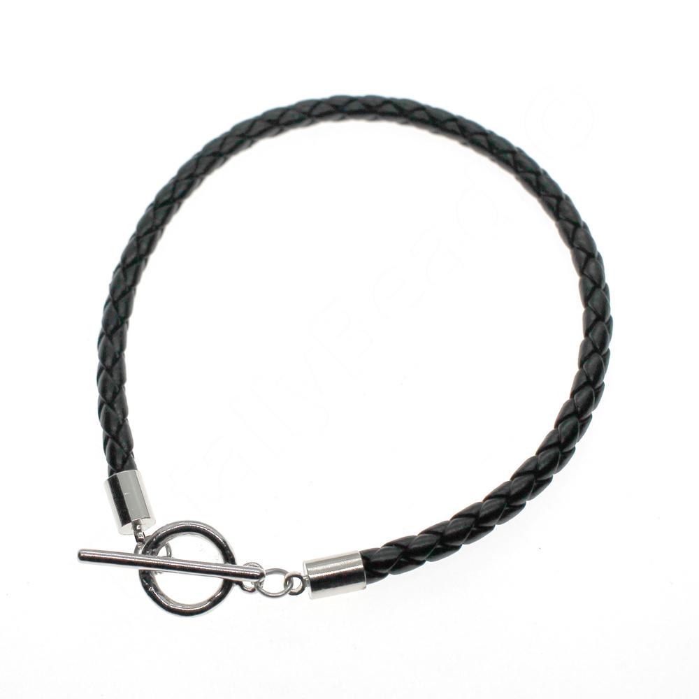 Leather Cord Bracelet 22cm 1 Pcs