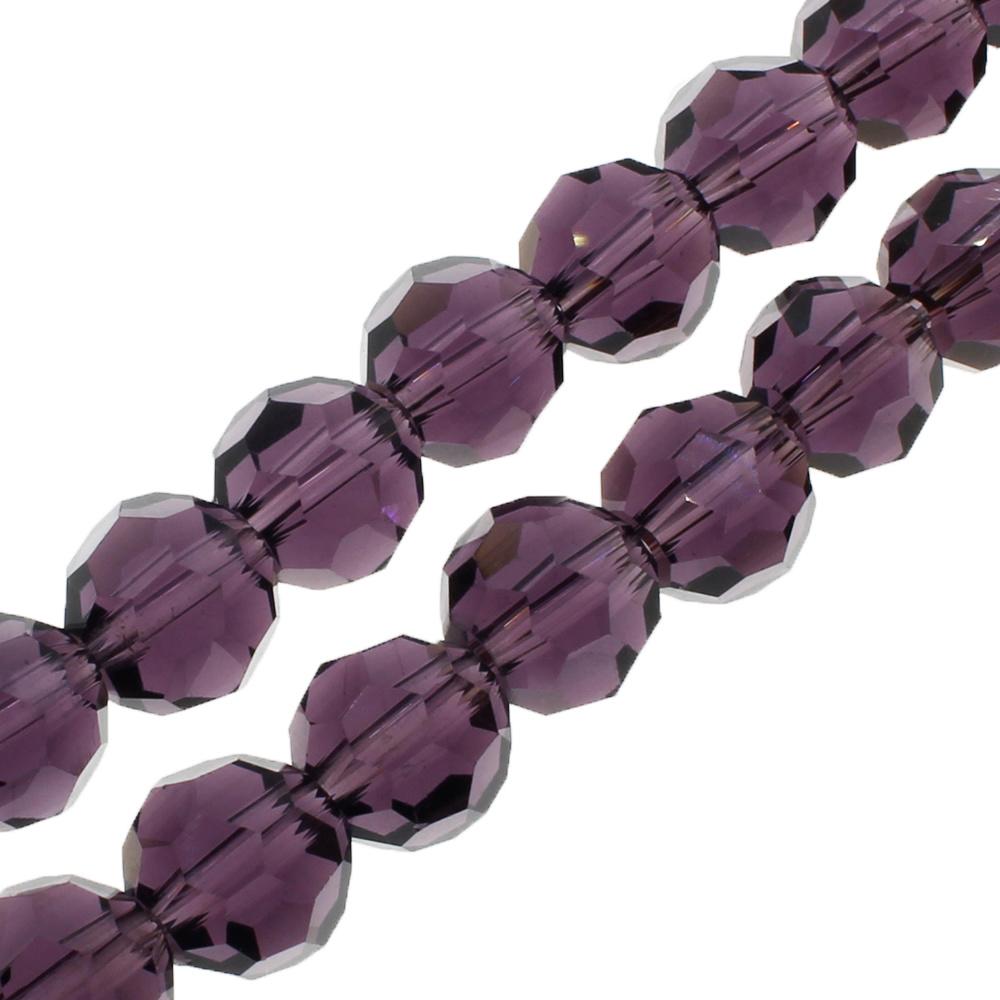 Crystal Round 8mm - Purple 70 Beads