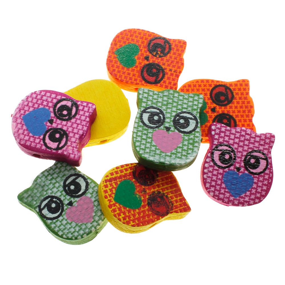 Childrens Wooden Bead - Owl