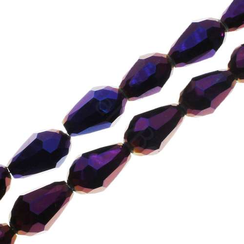 11mm crystal beads purple iris — faceted for jewelry making and beadwork