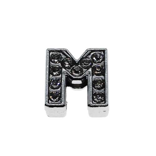 Slider Letter Bead - M