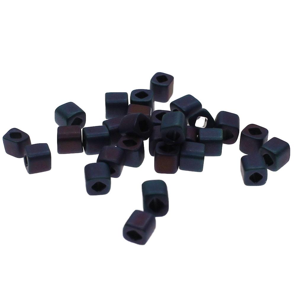 Toho Cubes 4mm 10g - Matt Iris Blue