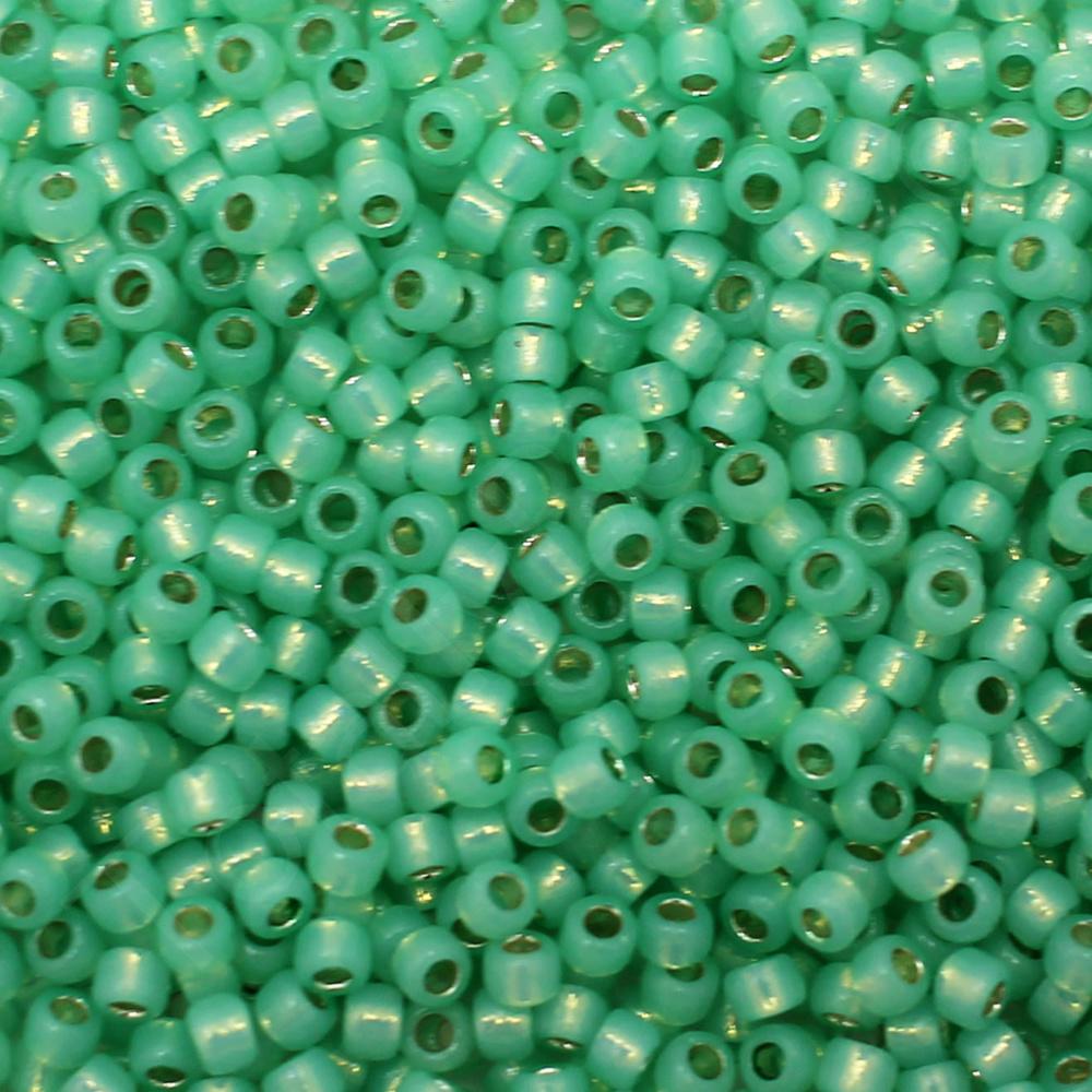 Toho Size 8 Seed Beads 10g - PF S.Line Milky Lt Peridot| Craft, hobby ...