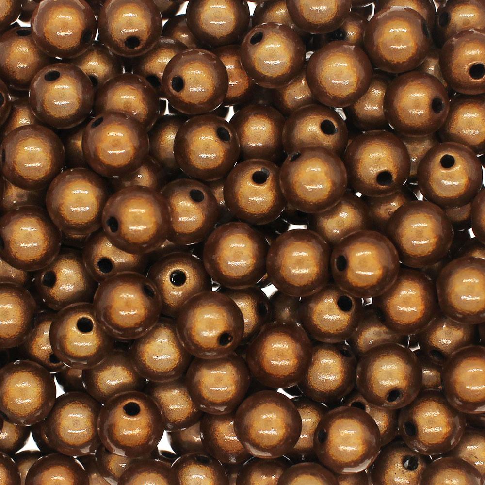 Miracle Beads - 8mm Round Brown 50pcs