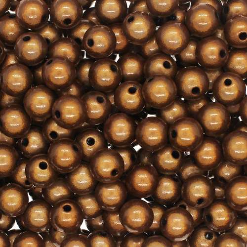 8mm Miracle acrylic round beads 8mm round brown 50pcs — pack of 50, reflective 3D-effect beads ideal for jewelry making, crafts, and deco…