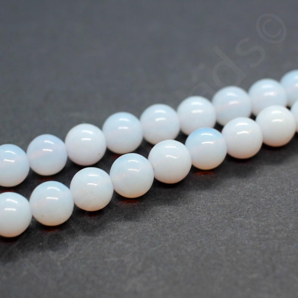 Opal Lilac Round Beads - 10mm