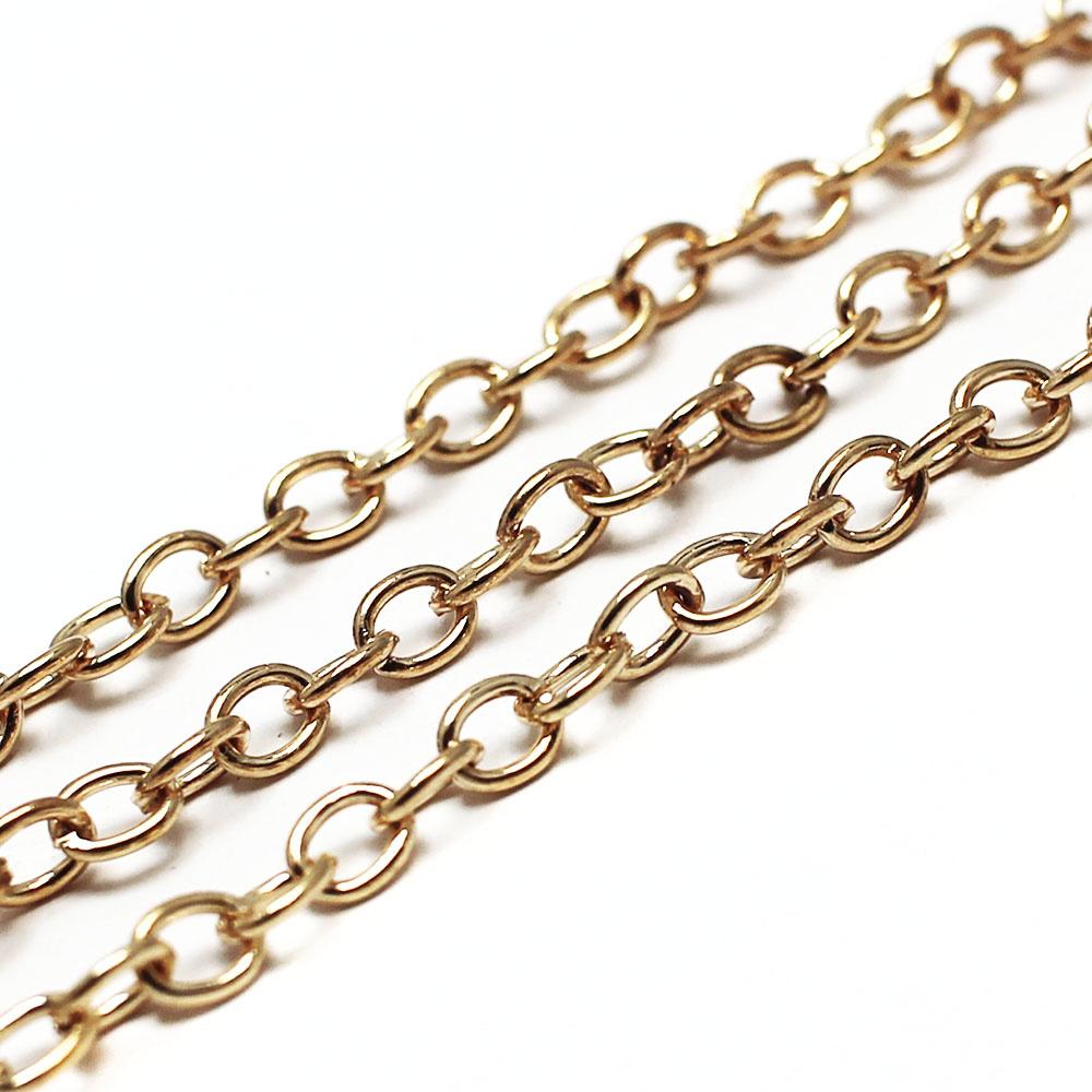 Chain Champagne Gold - Oval 5x3.5mm
