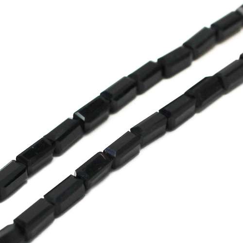 Crystal Cuboid 6x3mm - Jet Black
